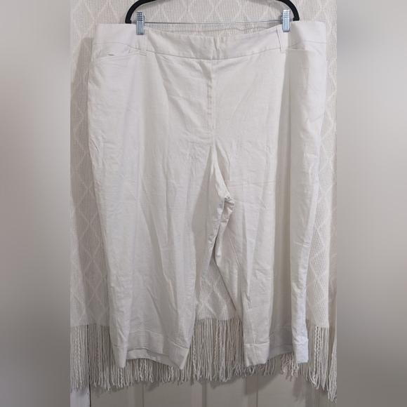 Lane Bryant The Laney Wide Leg Crop Linen Women's Pants Size‎ 26 - Picture 5 of 10